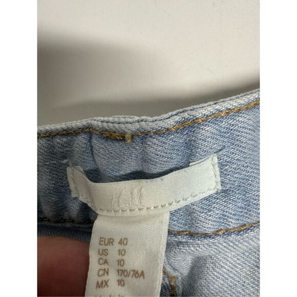 H&M Light Blue Denim Shorts Size 10 See Description - Picture 2 of 7